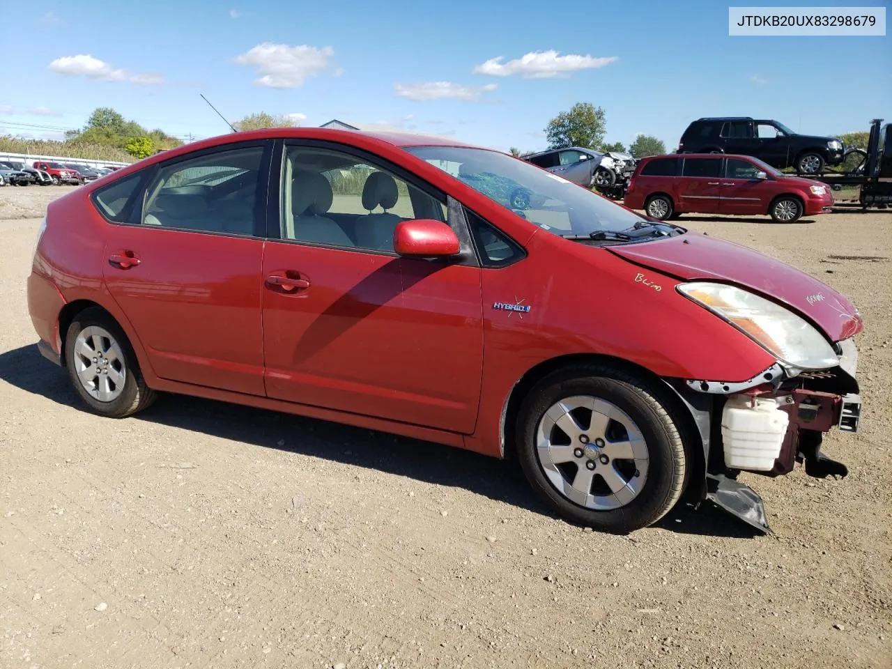 2008 Toyota Prius VIN: JTDKB20UX83298679 Lot: 74655734