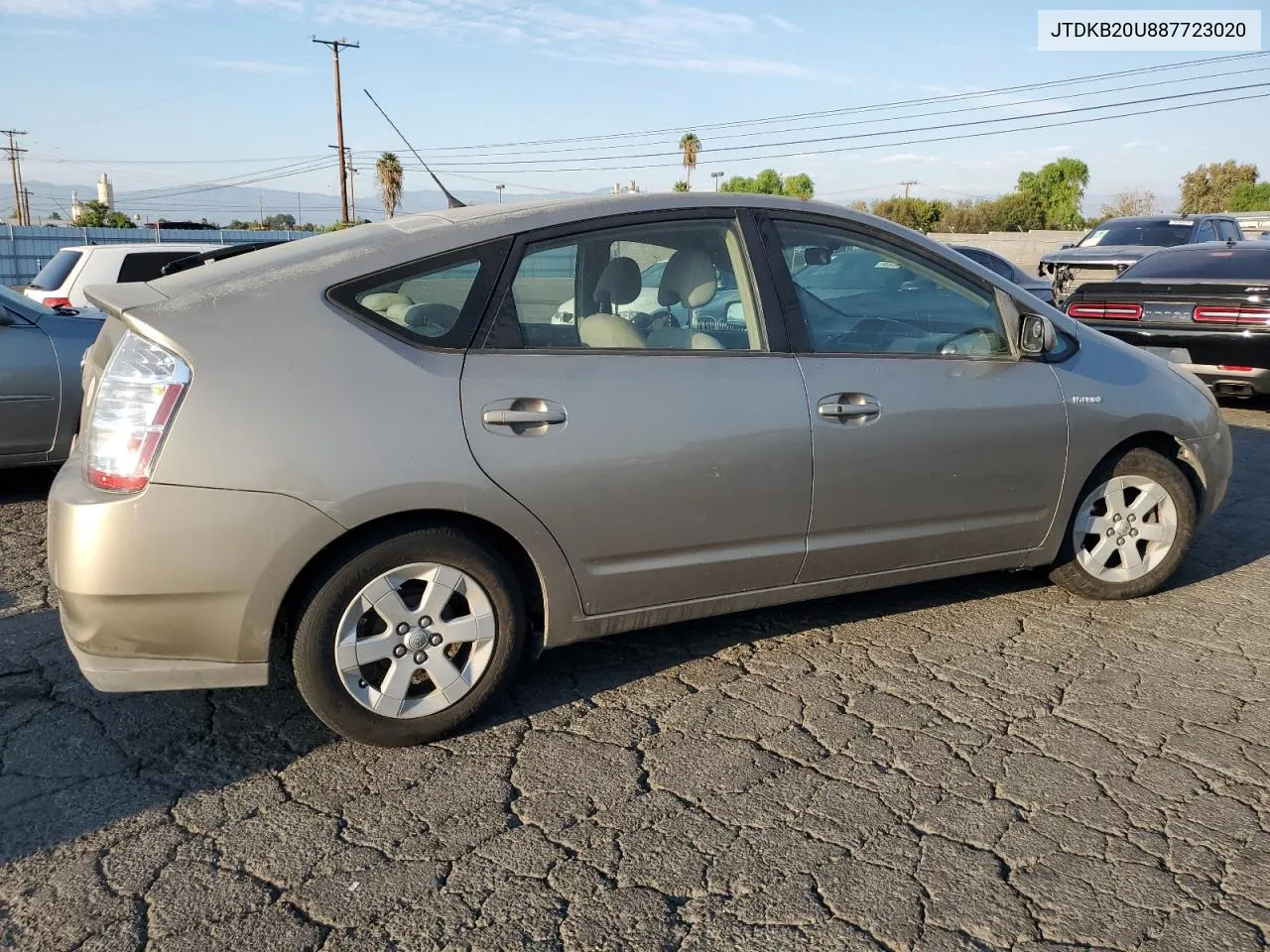 2008 Toyota Prius VIN: JTDKB20U887723020 Lot: 74706384