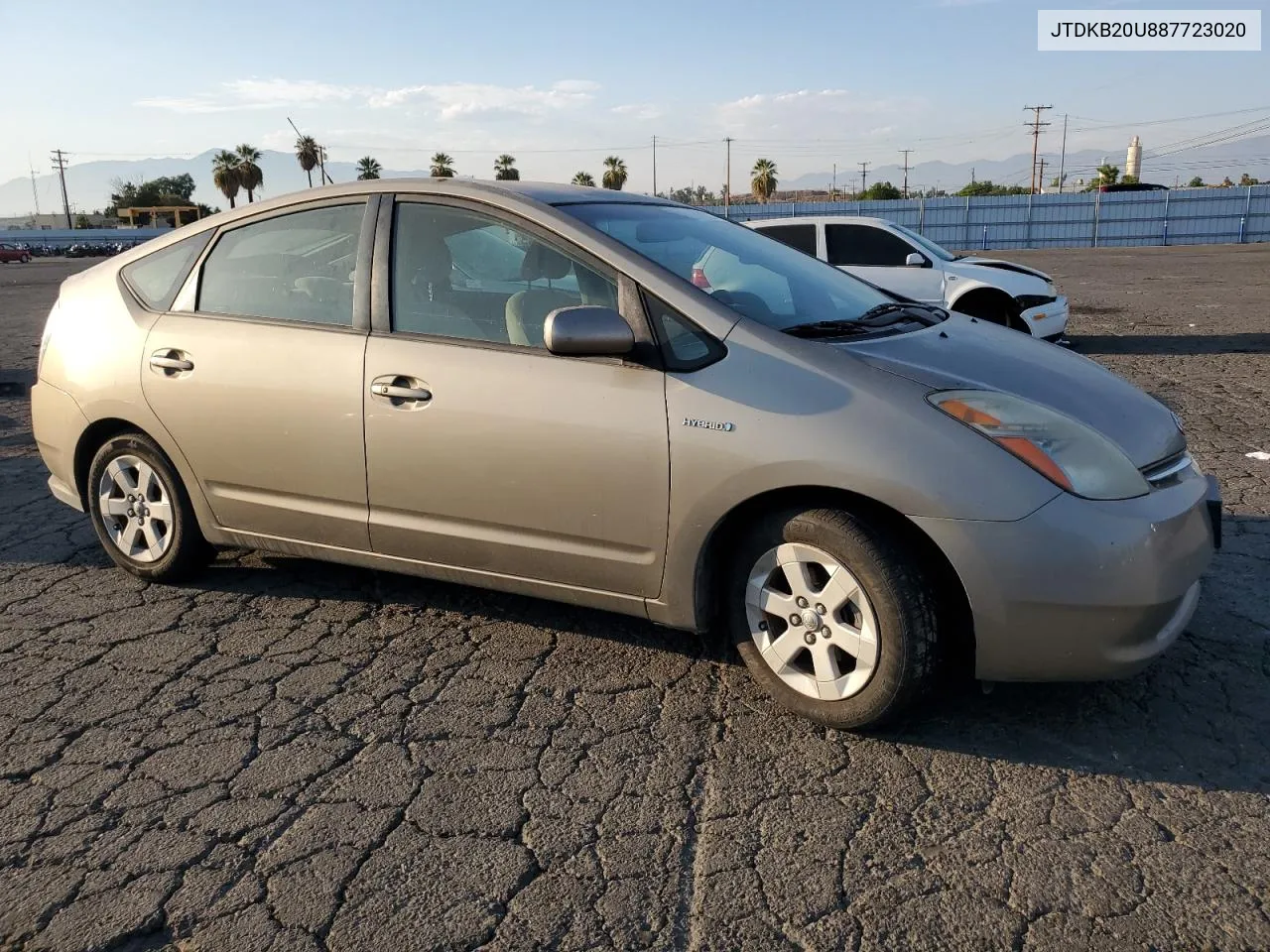 2008 Toyota Prius VIN: JTDKB20U887723020 Lot: 74706384