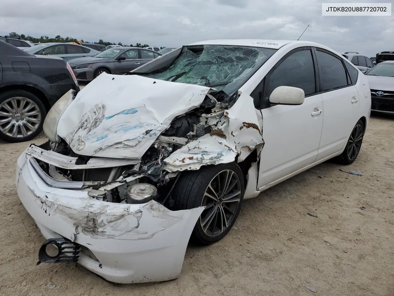 2008 Toyota Prius VIN: JTDKB20U887720702 Lot: 74727404