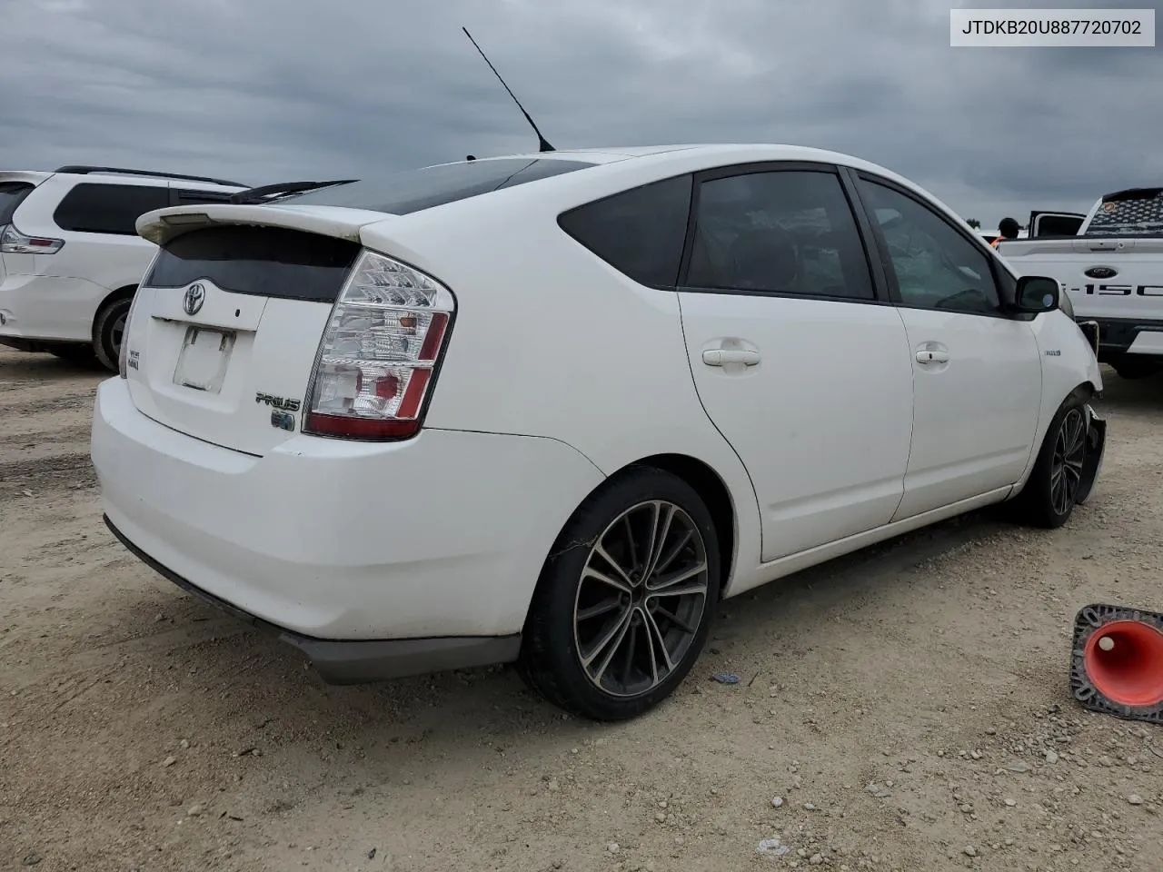 2008 Toyota Prius VIN: JTDKB20U887720702 Lot: 74727404