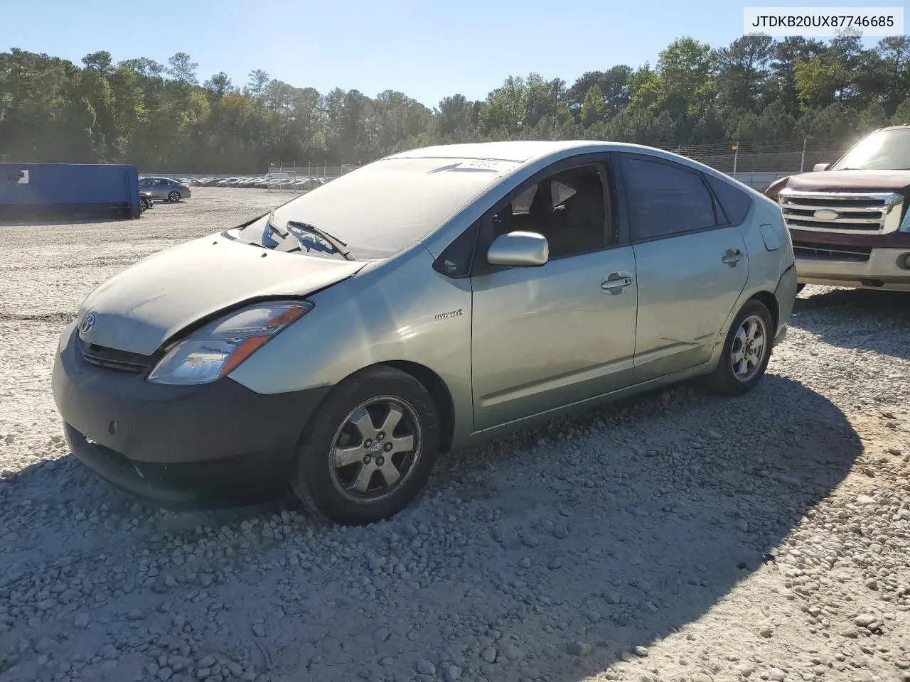 2008 Toyota Prius VIN: JTDKB20UX87746685 Lot: 74764594