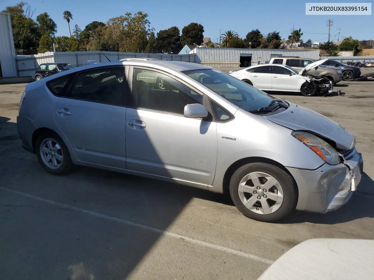 2008 Toyota Prius VIN: JTDKB20UX83395154 Lot: 74996824