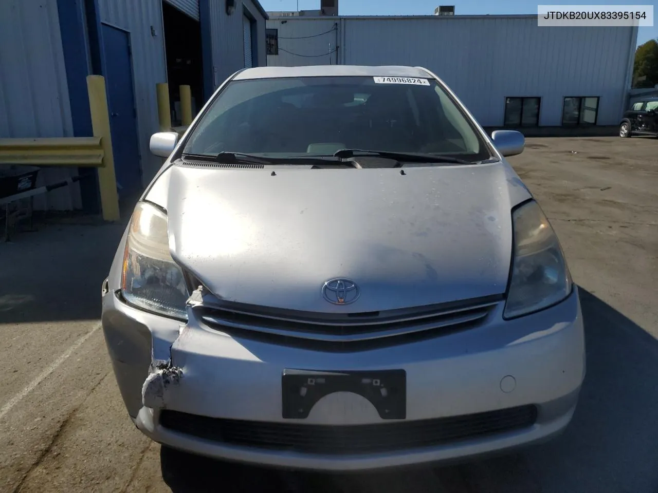 2008 Toyota Prius VIN: JTDKB20UX83395154 Lot: 74996824