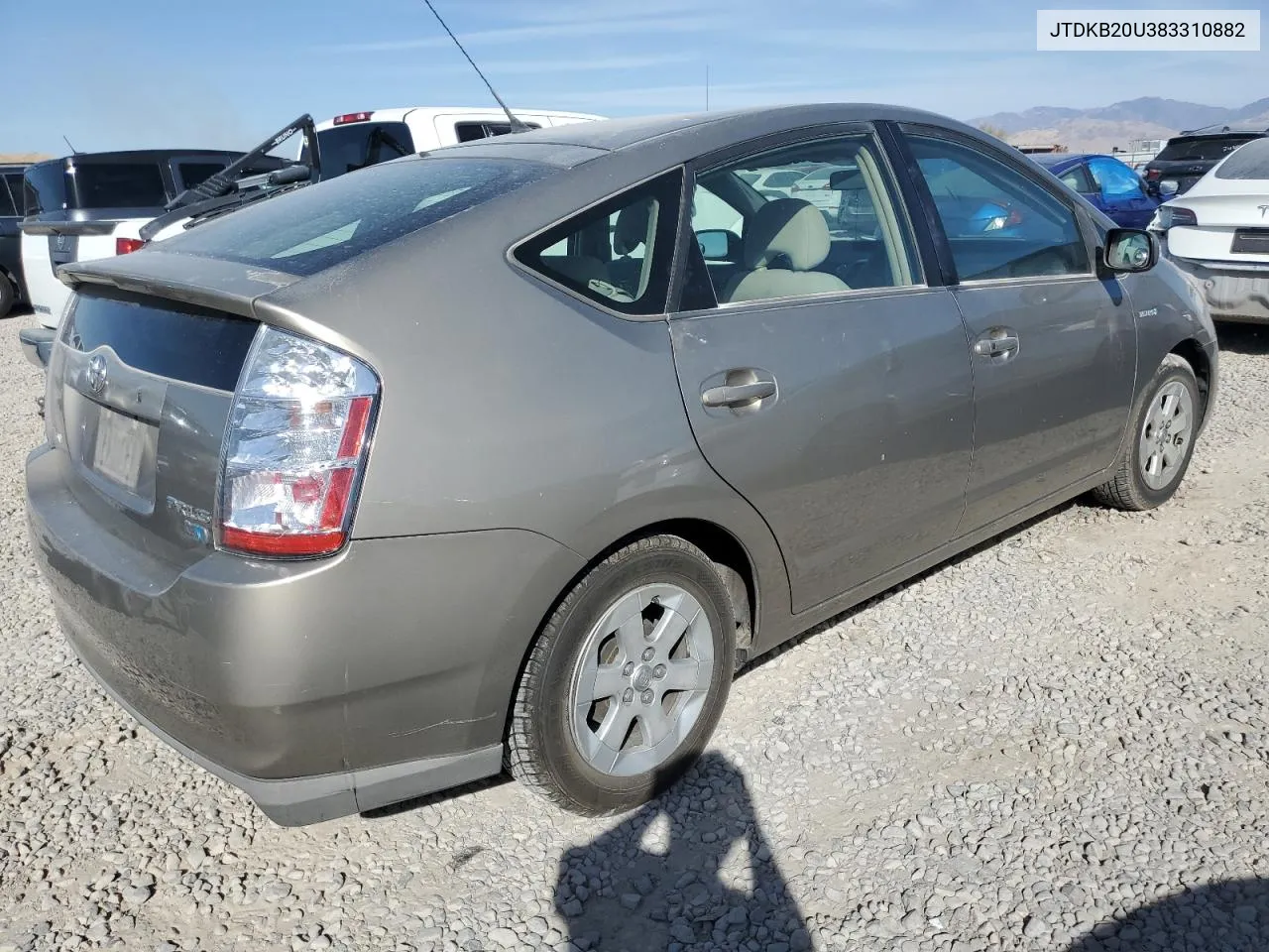 2008 Toyota Prius VIN: JTDKB20U383310882 Lot: 75063234