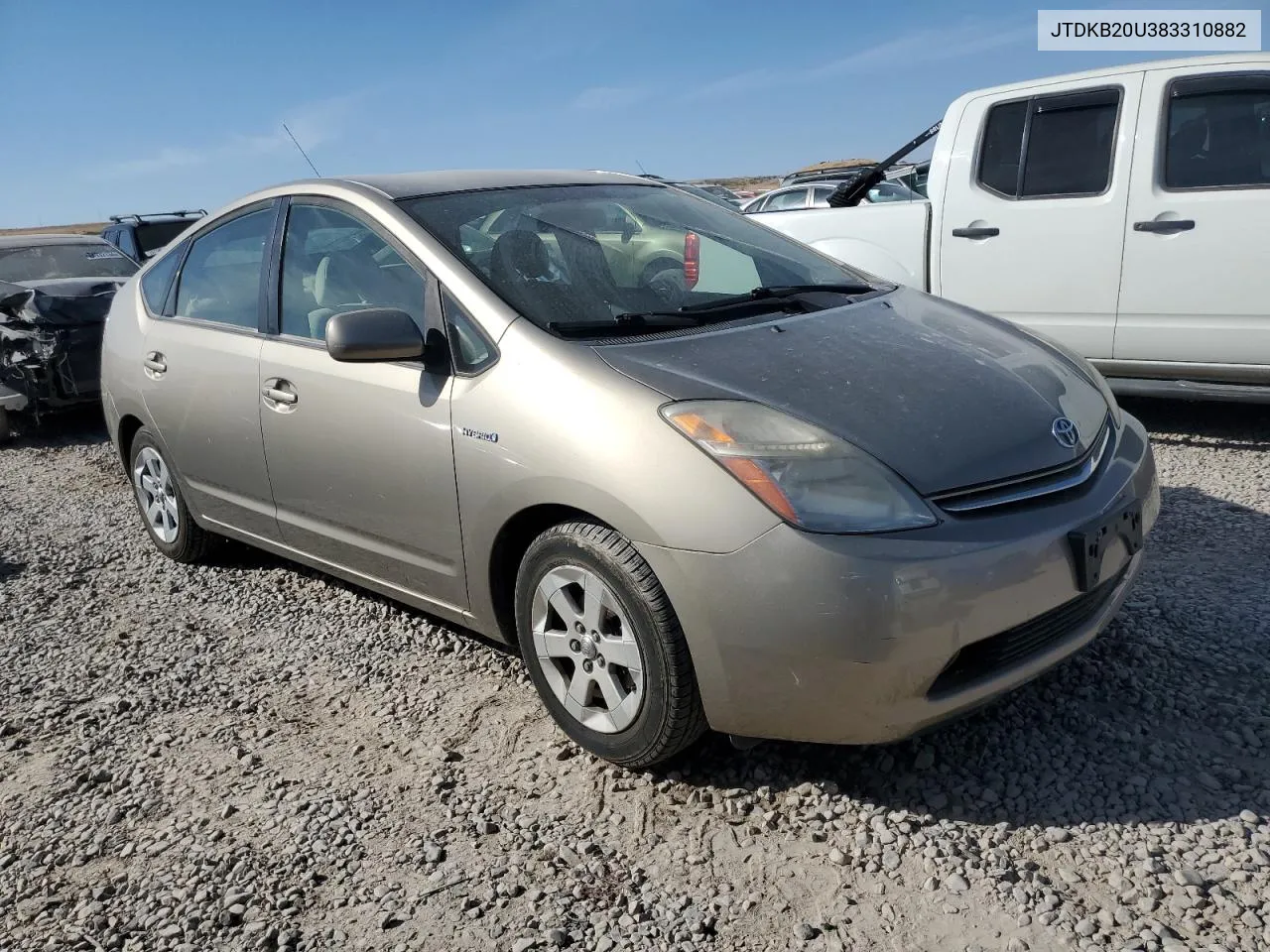 2008 Toyota Prius VIN: JTDKB20U383310882 Lot: 75063234