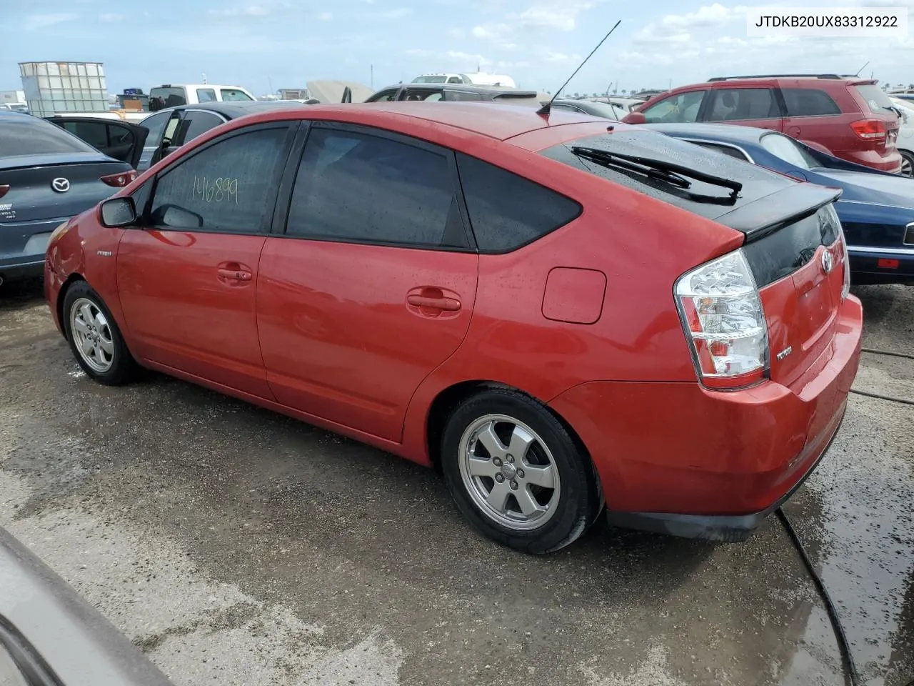 2008 Toyota Prius VIN: JTDKB20UX83312922 Lot: 75083894