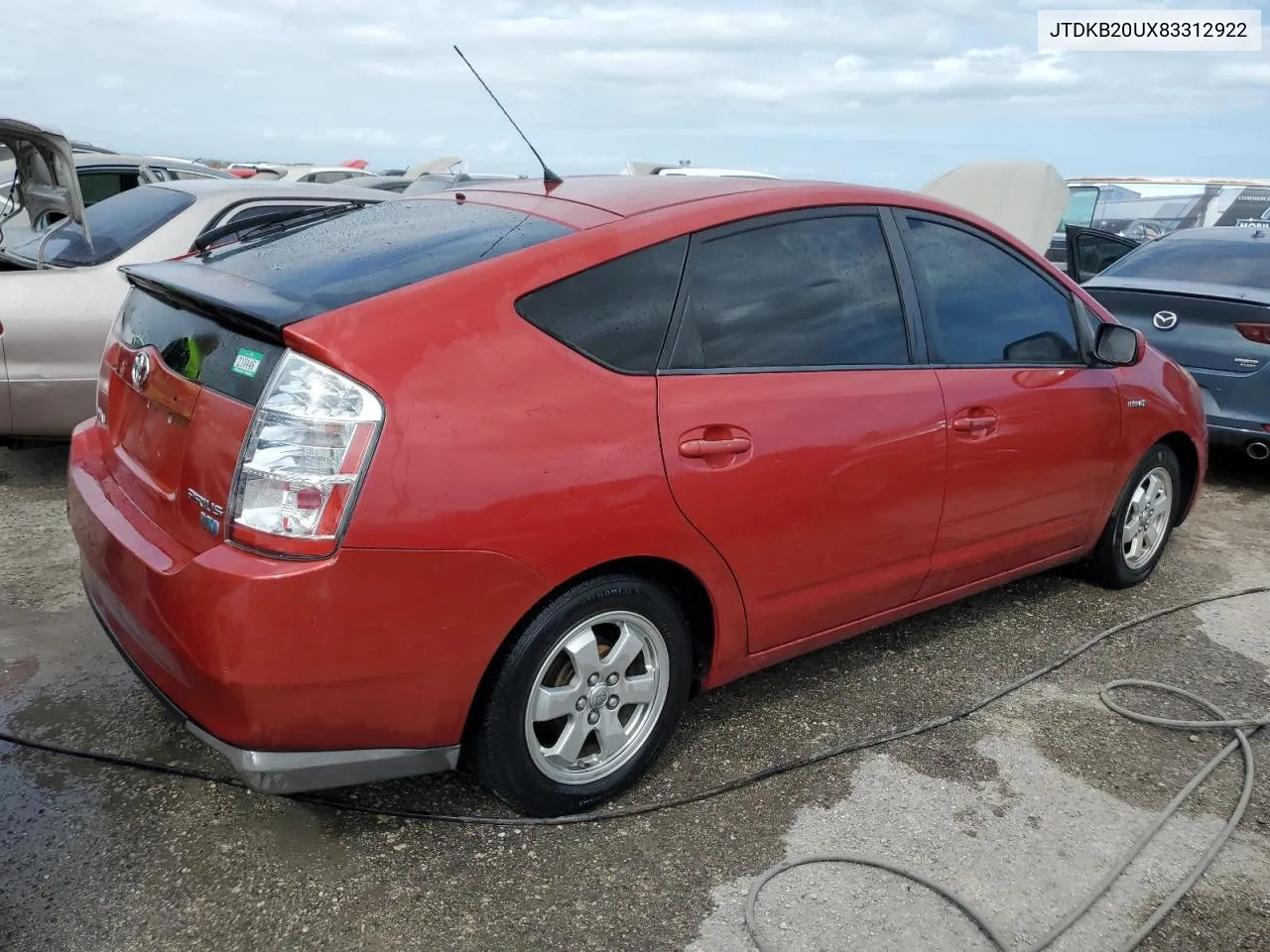 2008 Toyota Prius VIN: JTDKB20UX83312922 Lot: 75083894