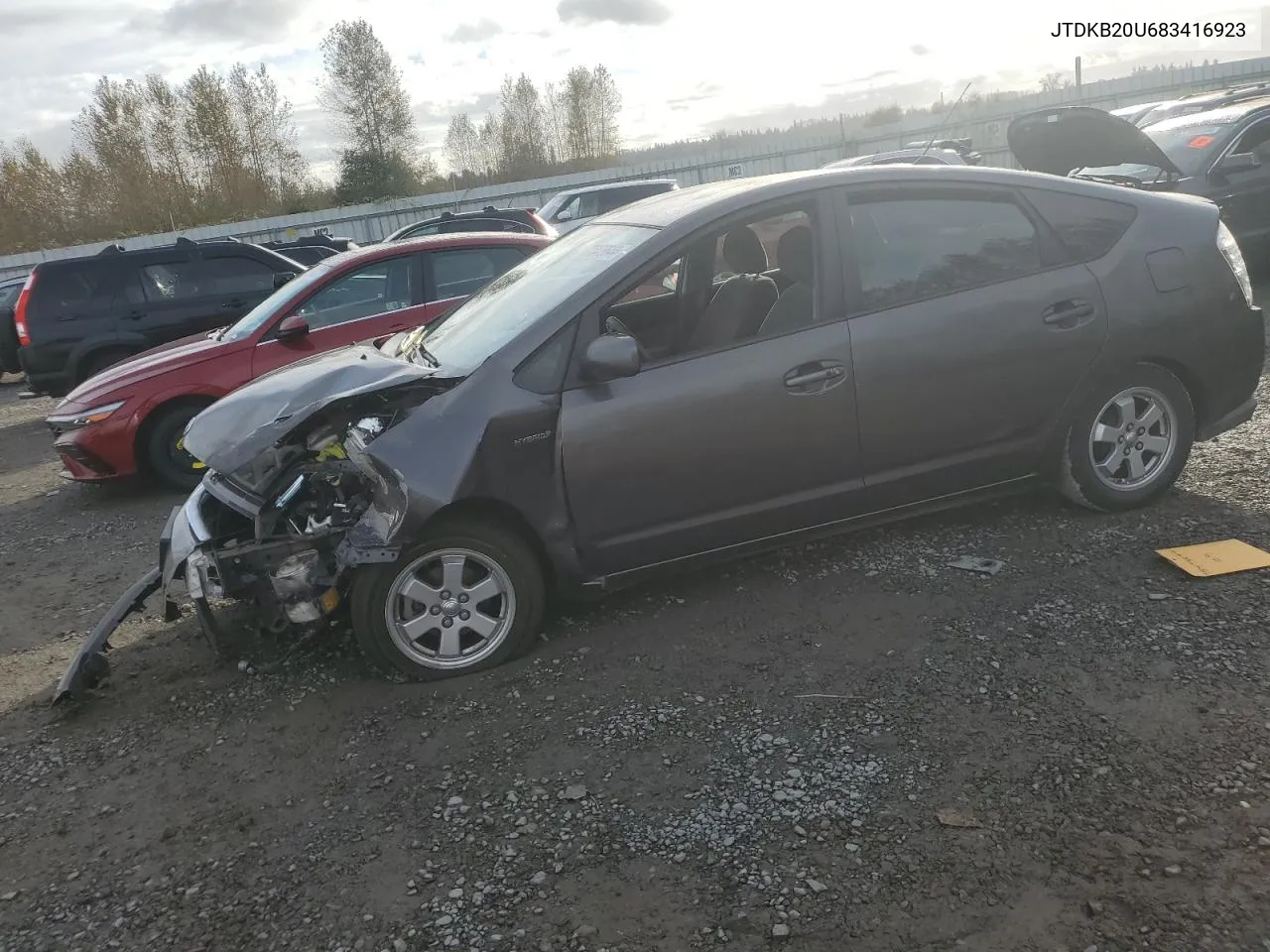 2008 Toyota Prius VIN: JTDKB20U683416923 Lot: 75478644