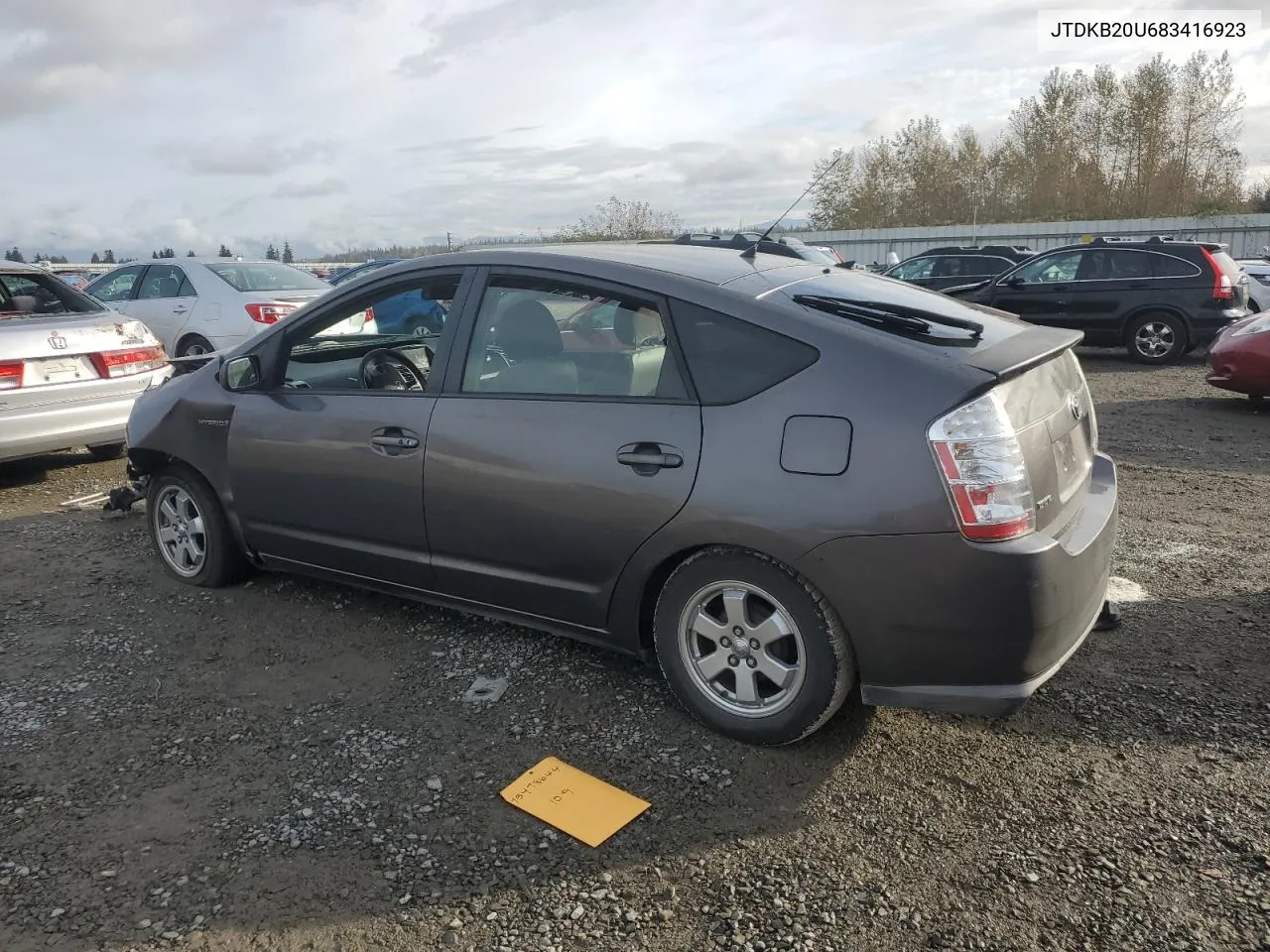 2008 Toyota Prius VIN: JTDKB20U683416923 Lot: 75478644