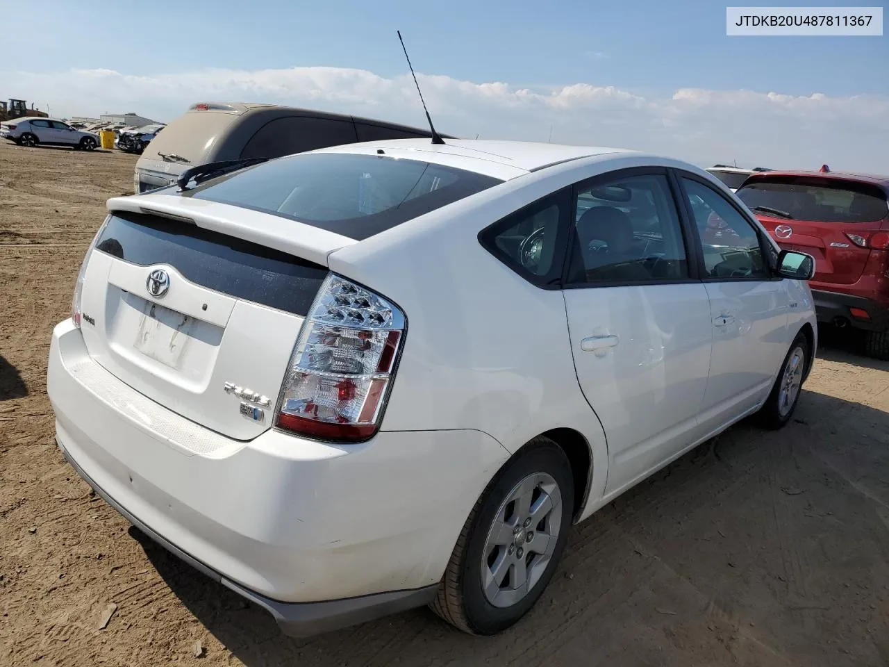 2008 Toyota Prius VIN: JTDKB20U487811367 Lot: 75539534