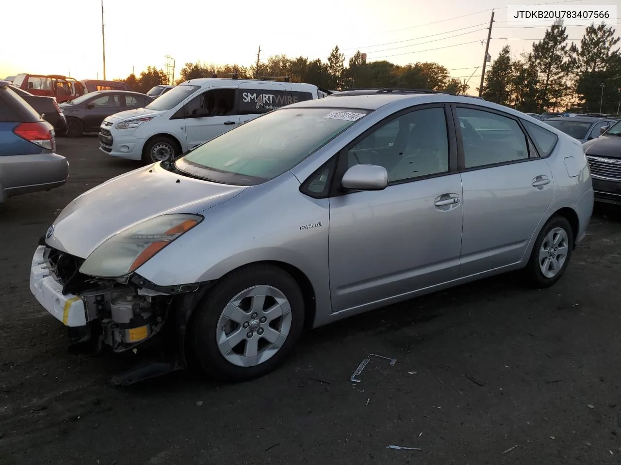 2008 Toyota Prius VIN: JTDKB20U783407566 Lot: 75570144