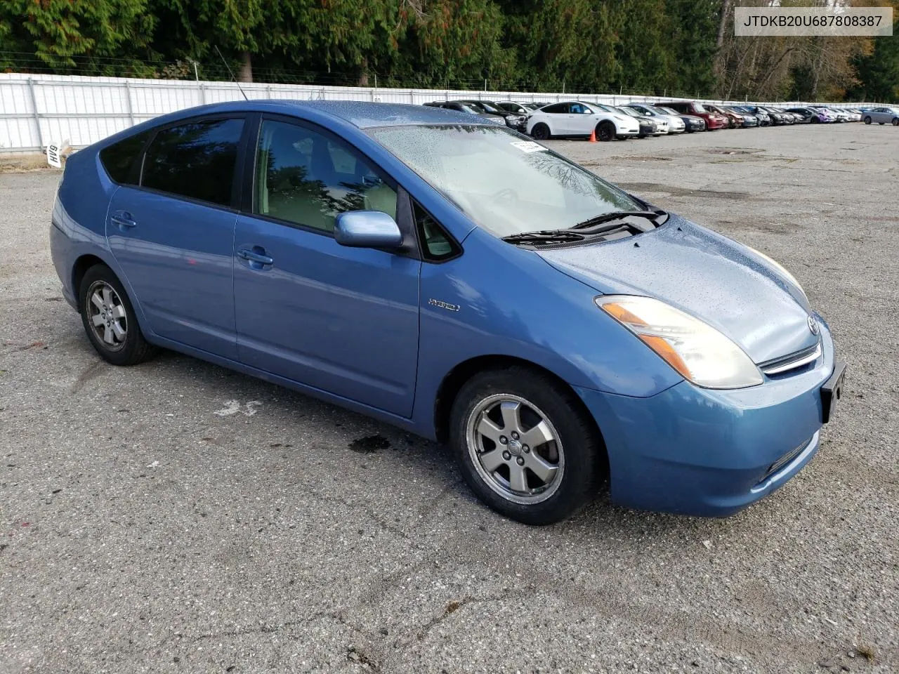 2008 Toyota Prius VIN: JTDKB20U687808387 Lot: 75633844