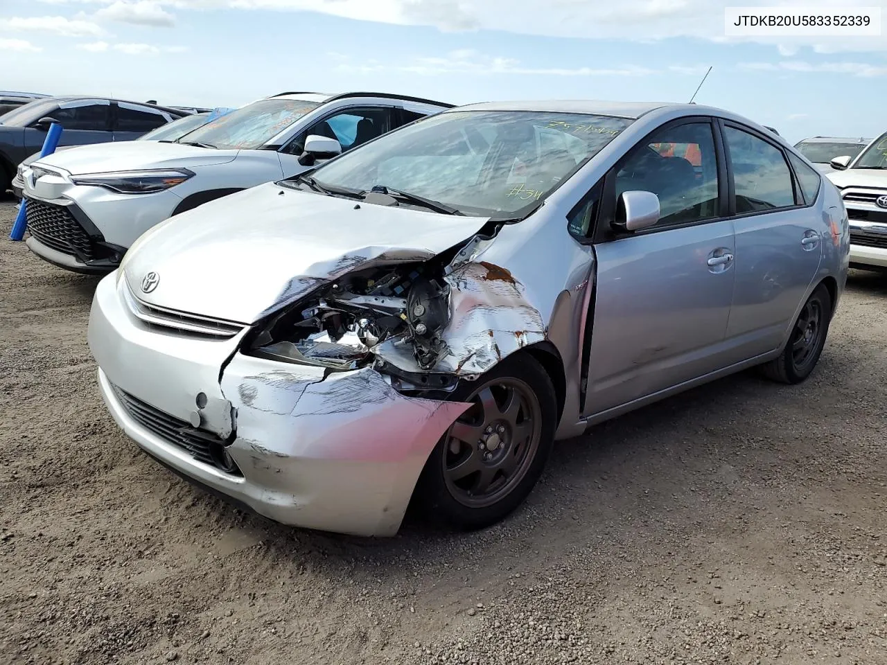 2008 Toyota Prius VIN: JTDKB20U583352339 Lot: 75715934