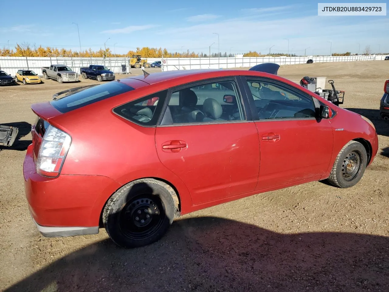 2008 Toyota Prius VIN: JTDKB20U883429723 Lot: 75721574