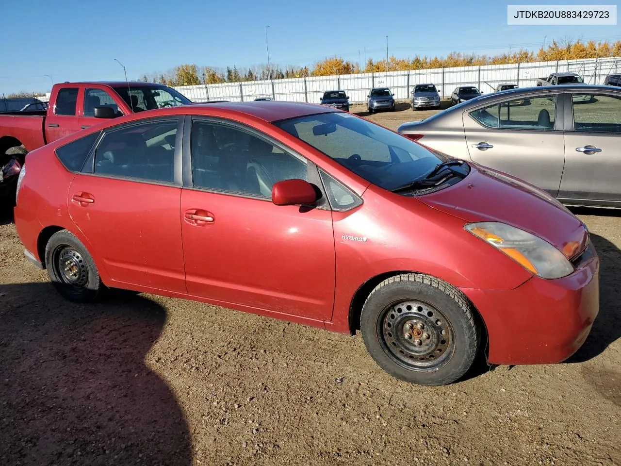 2008 Toyota Prius VIN: JTDKB20U883429723 Lot: 75721574