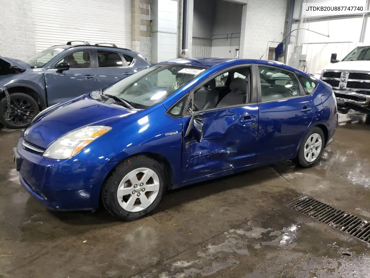 2008 Toyota Prius VIN: JTDKB20U887747740 Lot: 75722244