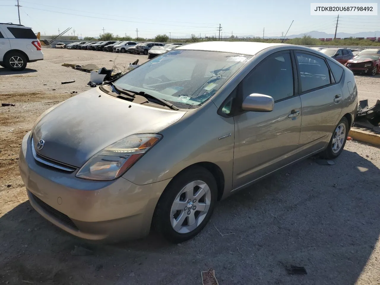 JTDKB20U687798492 2008 Toyota Prius