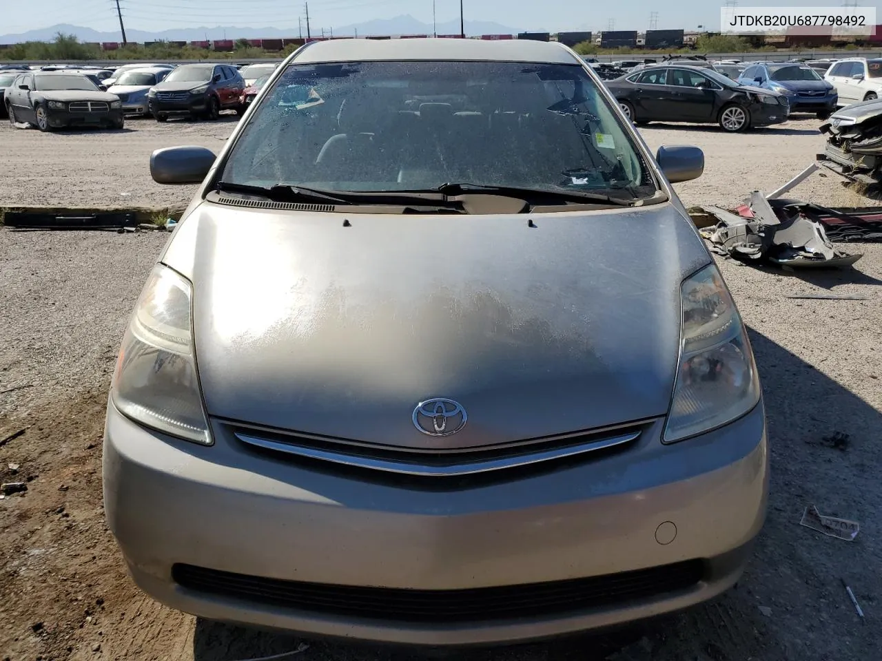 JTDKB20U687798492 2008 Toyota Prius