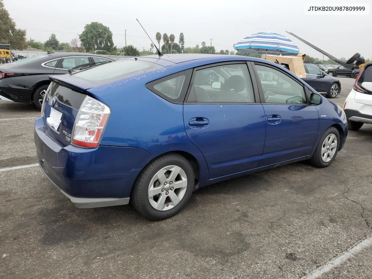 2008 Toyota Prius VIN: JTDKB20U987809999 Lot: 75910414