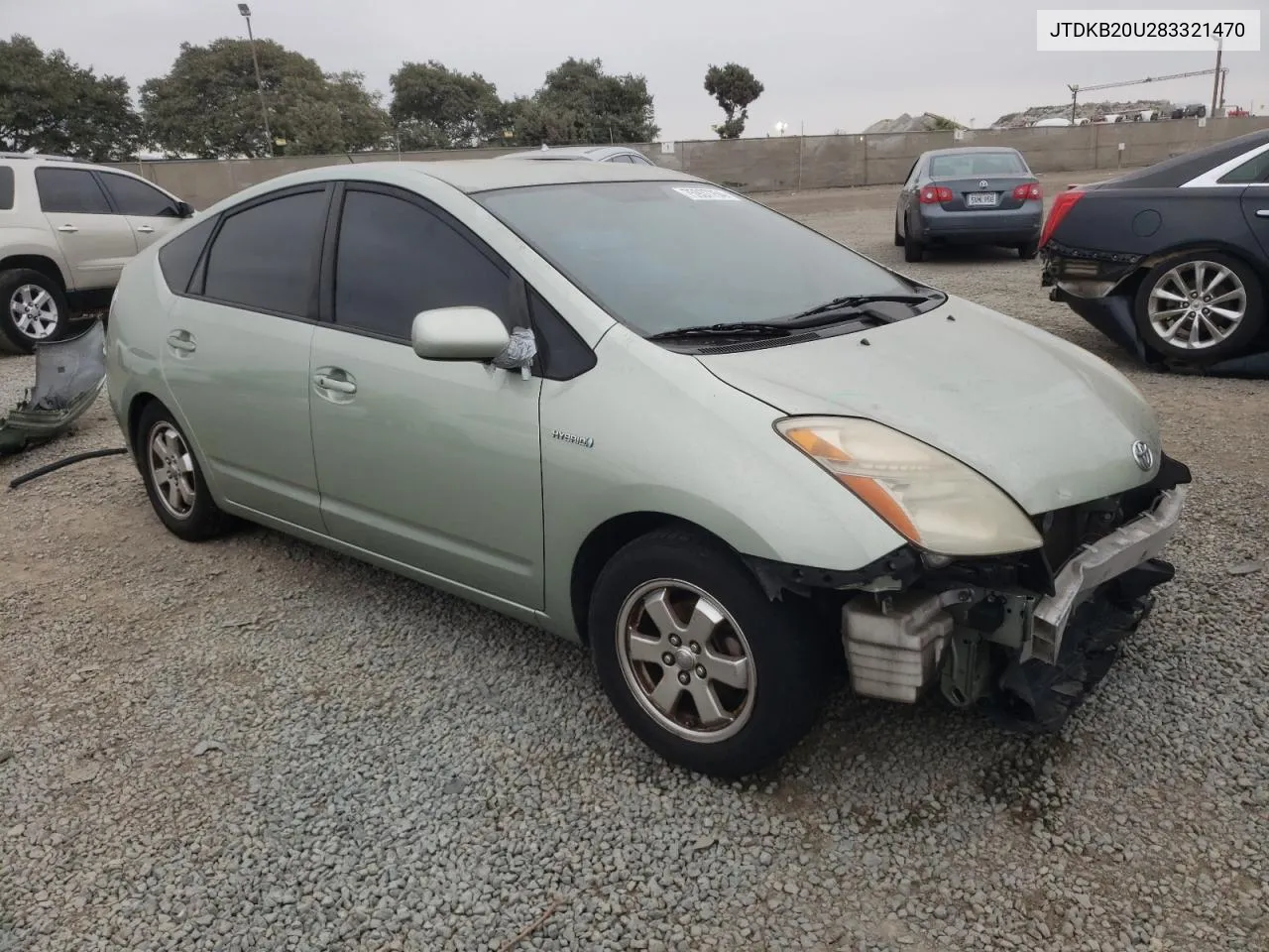 2008 Toyota Prius VIN: JTDKB20U283321470 Lot: 75937754