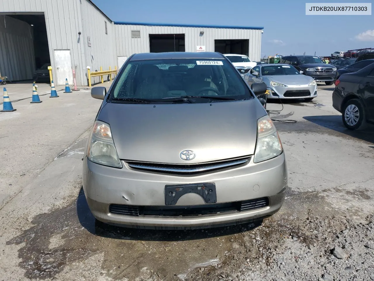 2008 Toyota Prius VIN: JTDKB20UX87710303 Lot: 75960124