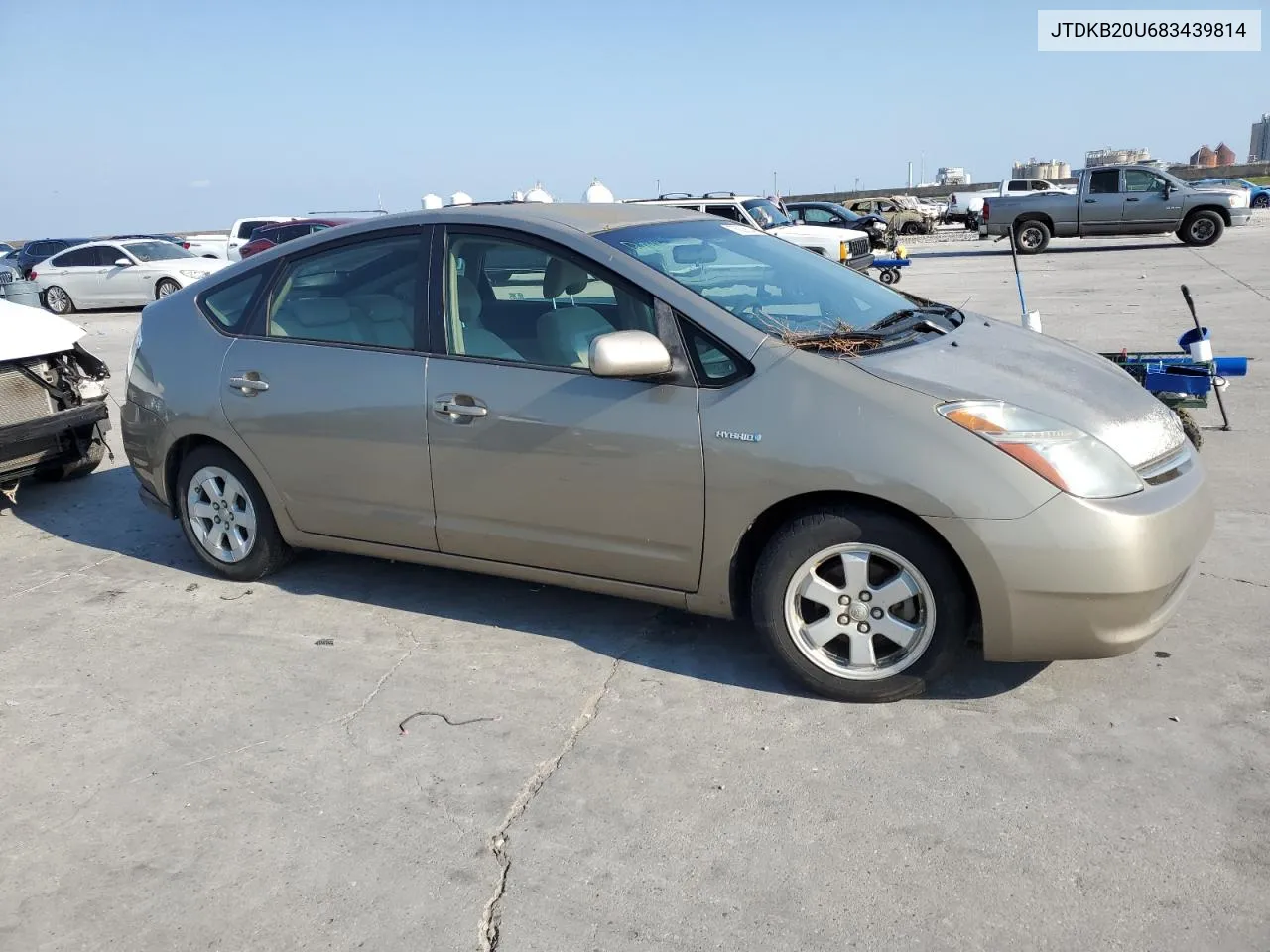 2008 Toyota Prius VIN: JTDKB20U683439814 Lot: 76035534