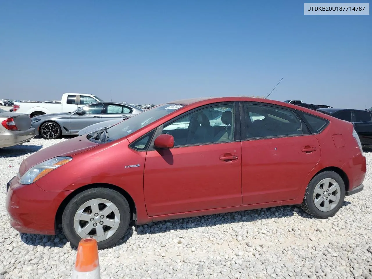 2008 Toyota Prius VIN: JTDKB20U187714787 Lot: 76050964