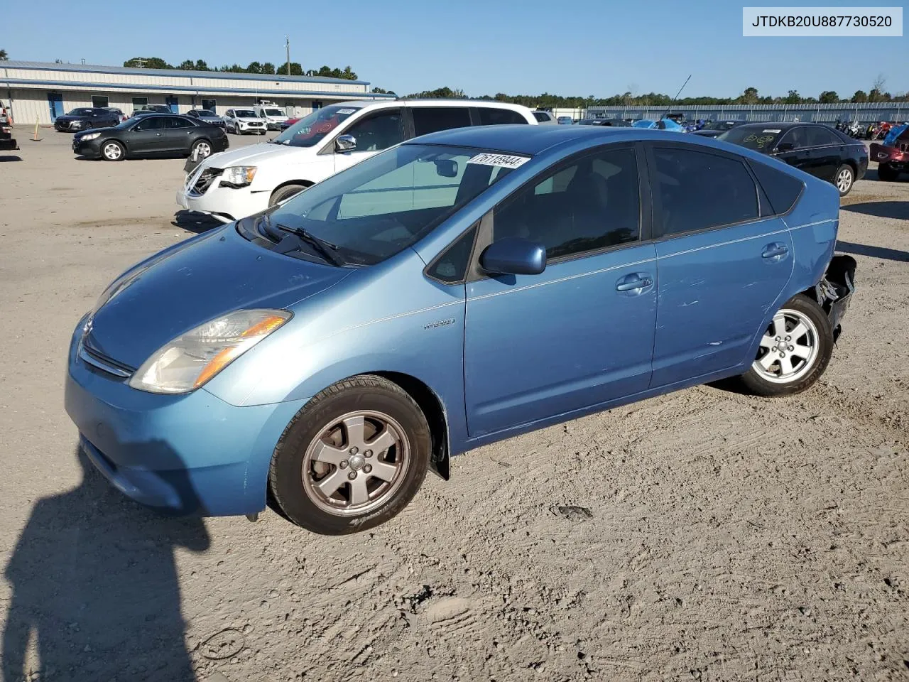 2008 Toyota Prius VIN: JTDKB20U887730520 Lot: 76115944