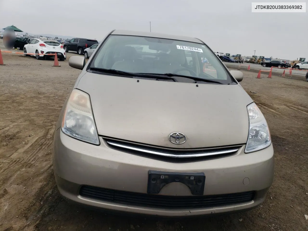 2008 Toyota Prius VIN: JTDKB20U383369382 Lot: 76170244