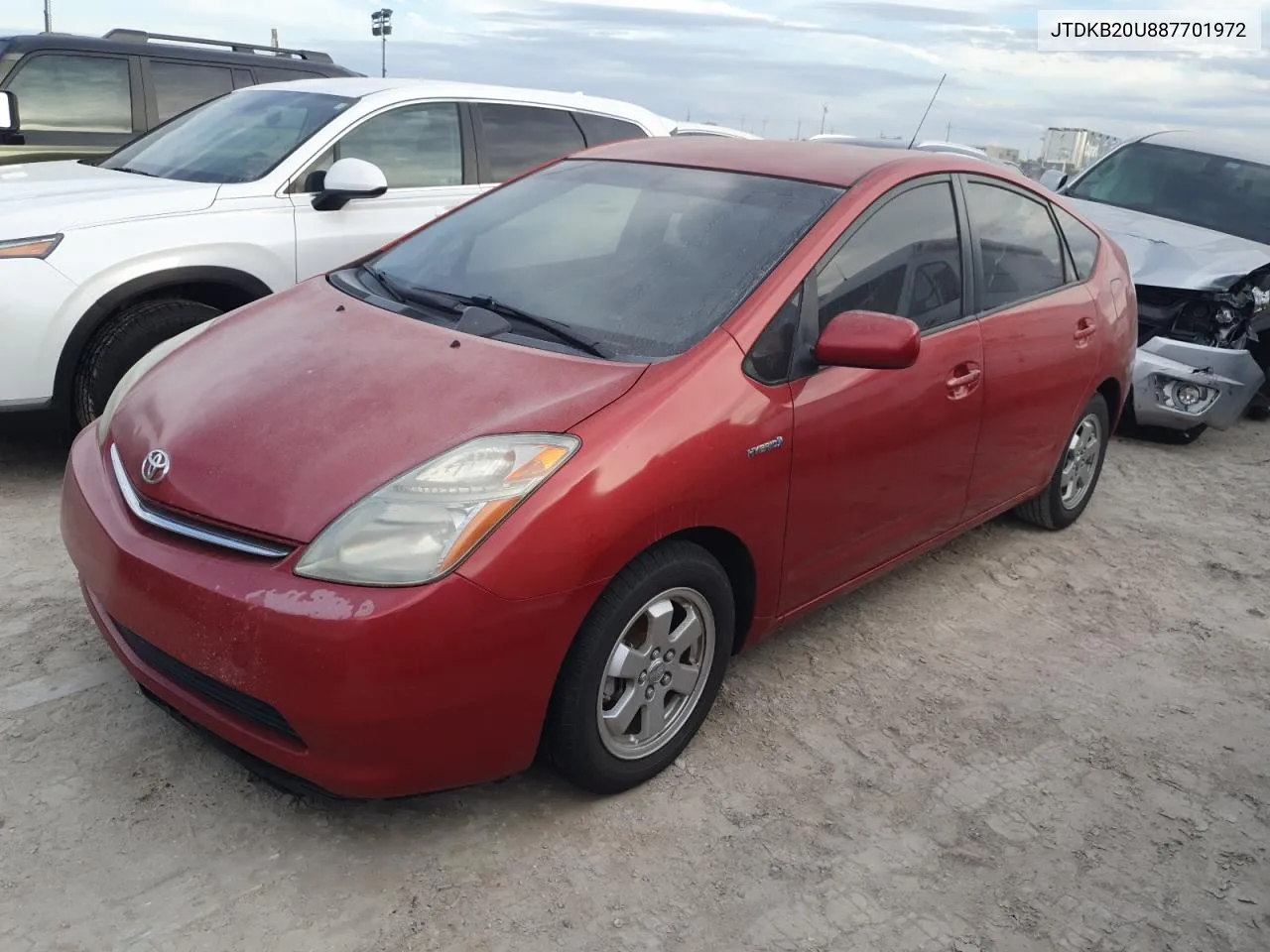 2008 Toyota Prius VIN: JTDKB20U887701972 Lot: 76261134