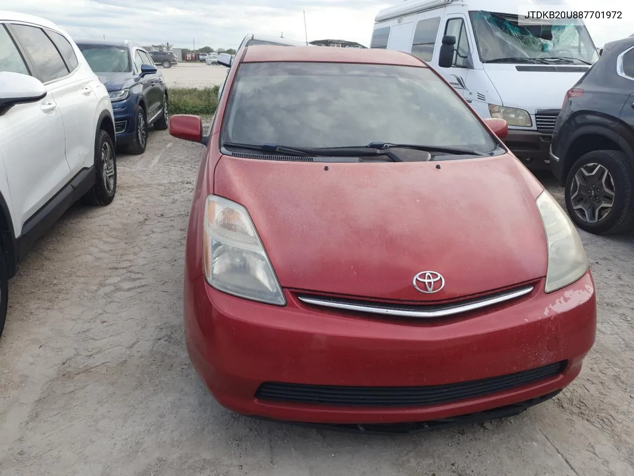 2008 Toyota Prius VIN: JTDKB20U887701972 Lot: 76261134