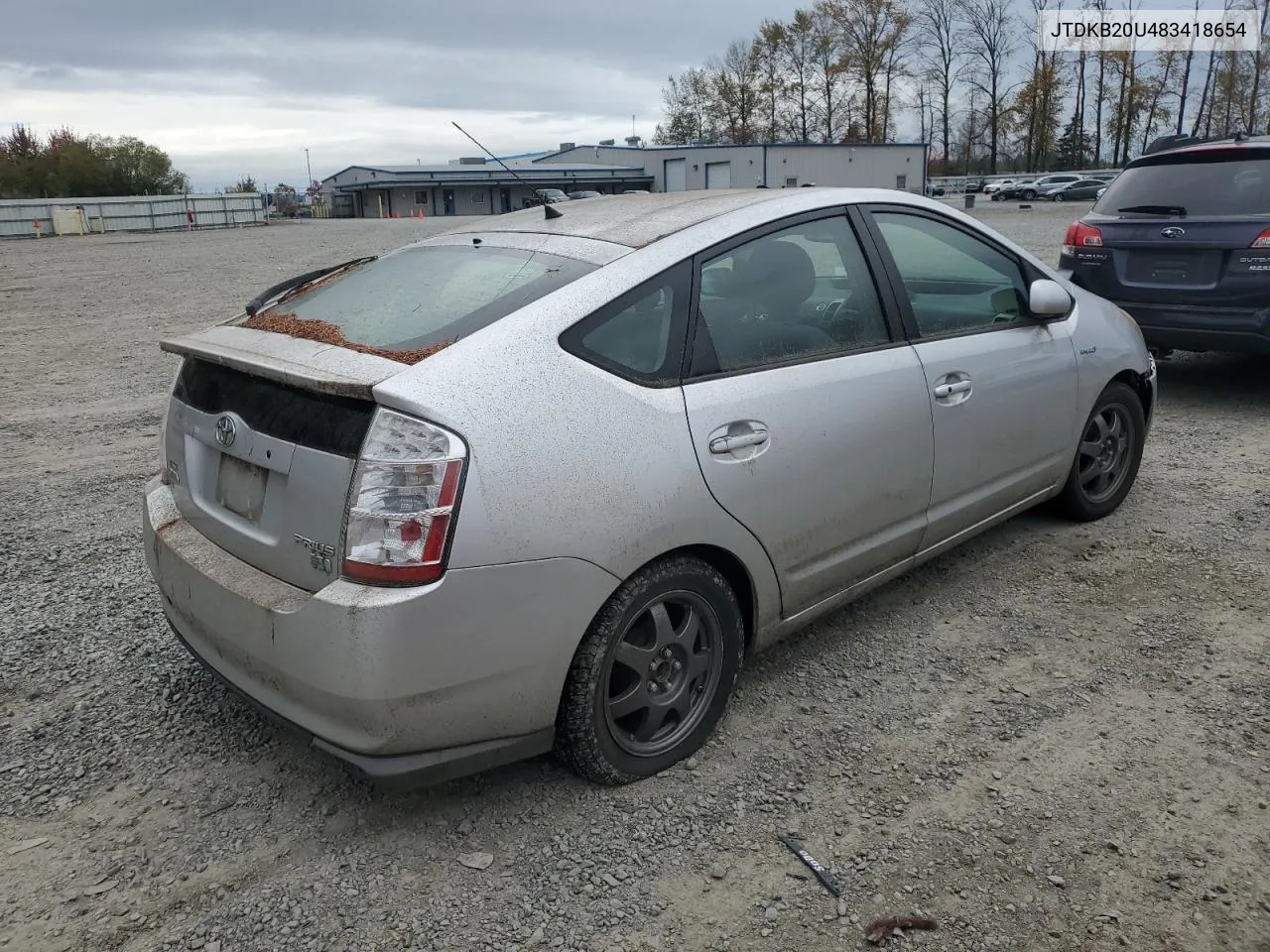 2008 Toyota Prius VIN: JTDKB20U483418654 Lot: 76300004