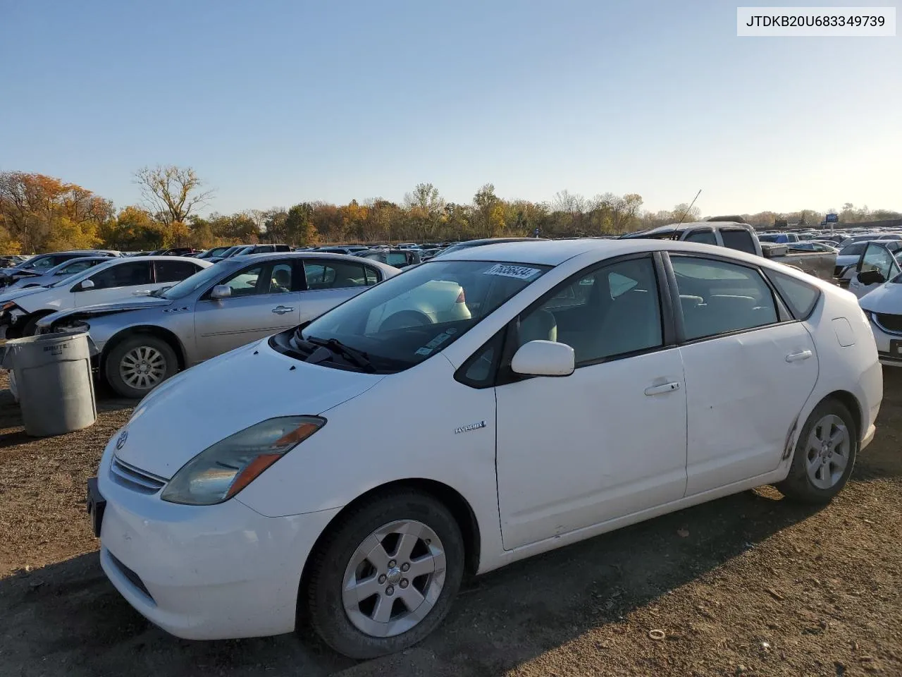 2008 Toyota Prius VIN: JTDKB20U683349739 Lot: 76356434