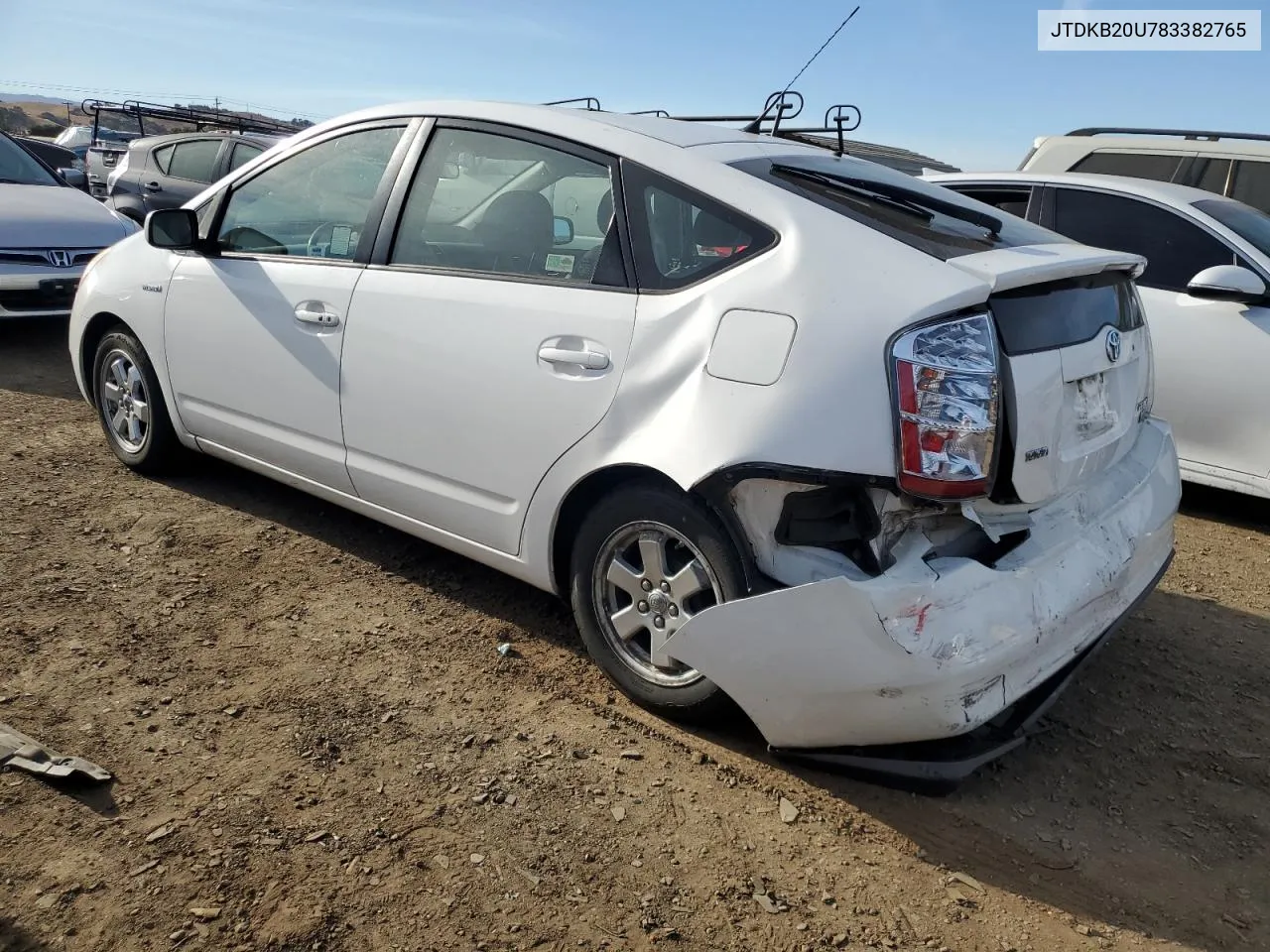 2008 Toyota Prius VIN: JTDKB20U783382765 Lot: 76376424