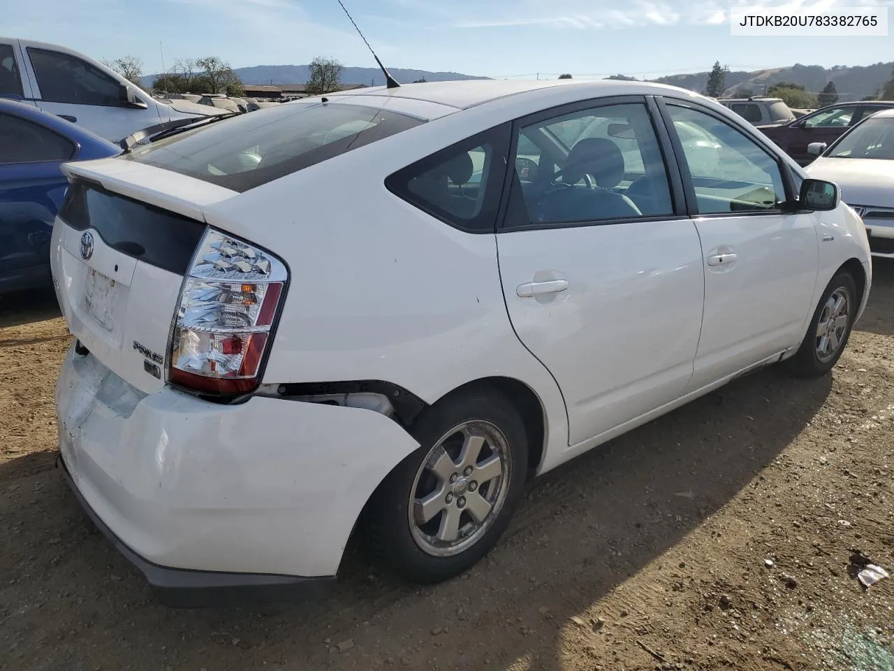 2008 Toyota Prius VIN: JTDKB20U783382765 Lot: 76376424