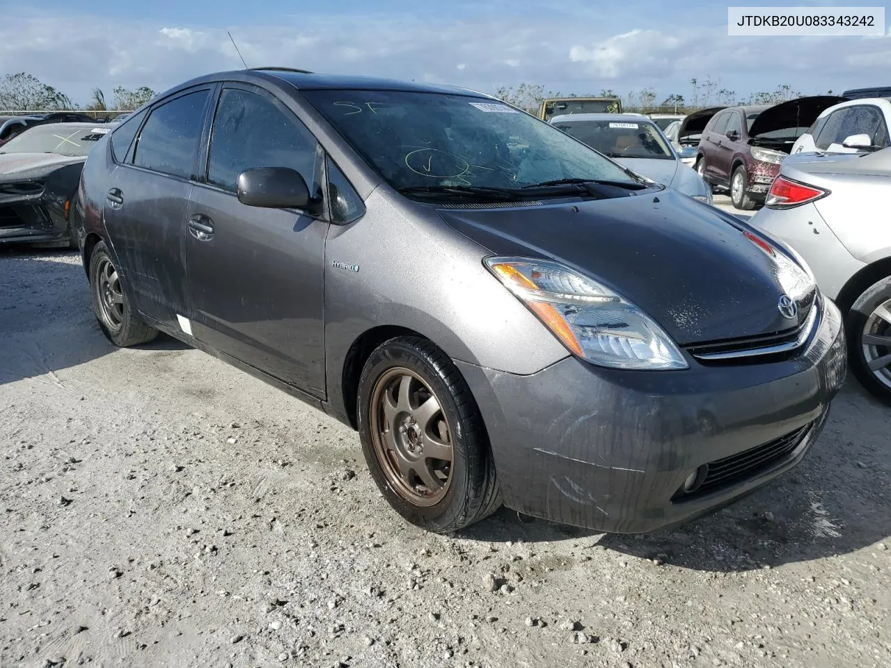 2008 Toyota Prius VIN: JTDKB20U083343242 Lot: 76398744