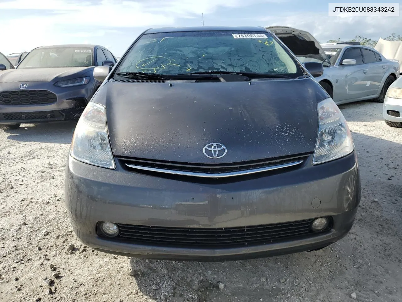 2008 Toyota Prius VIN: JTDKB20U083343242 Lot: 76398744