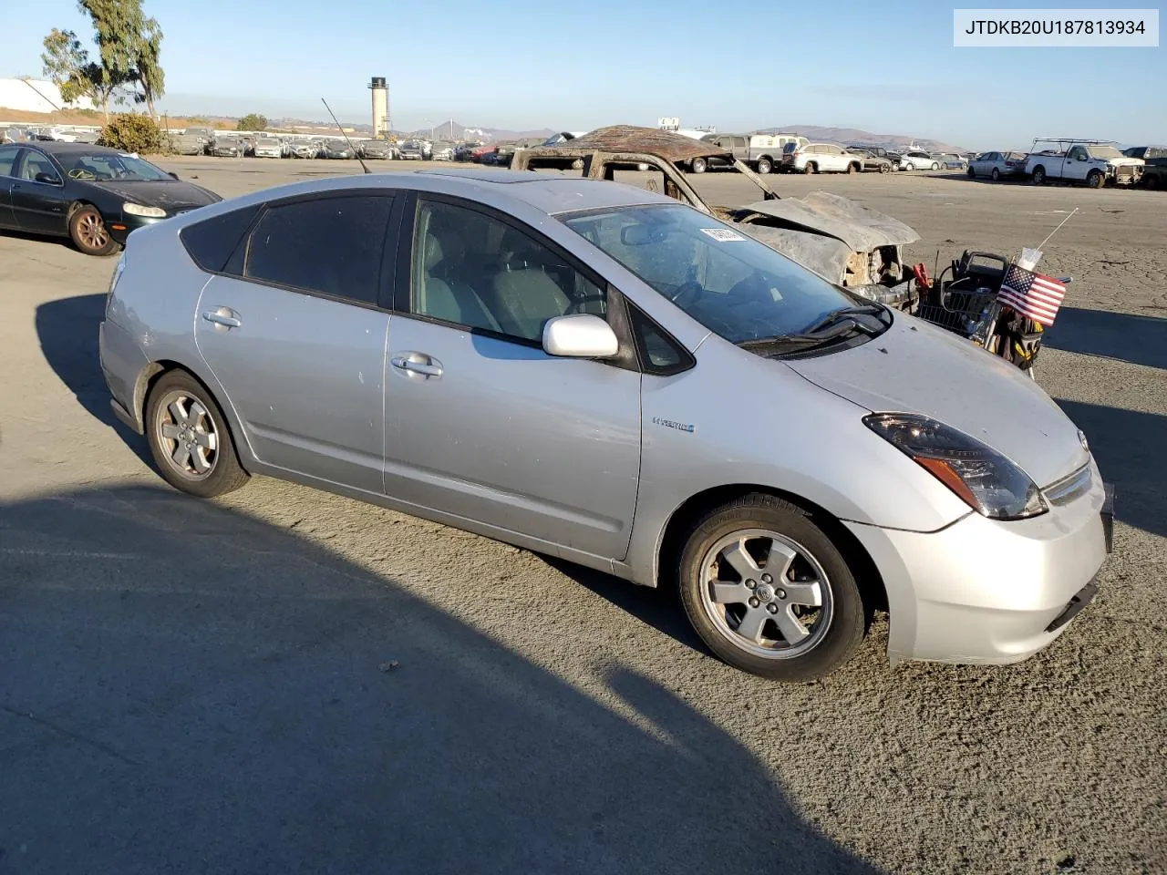 2008 Toyota Prius VIN: JTDKB20U187813934 Lot: 76488764