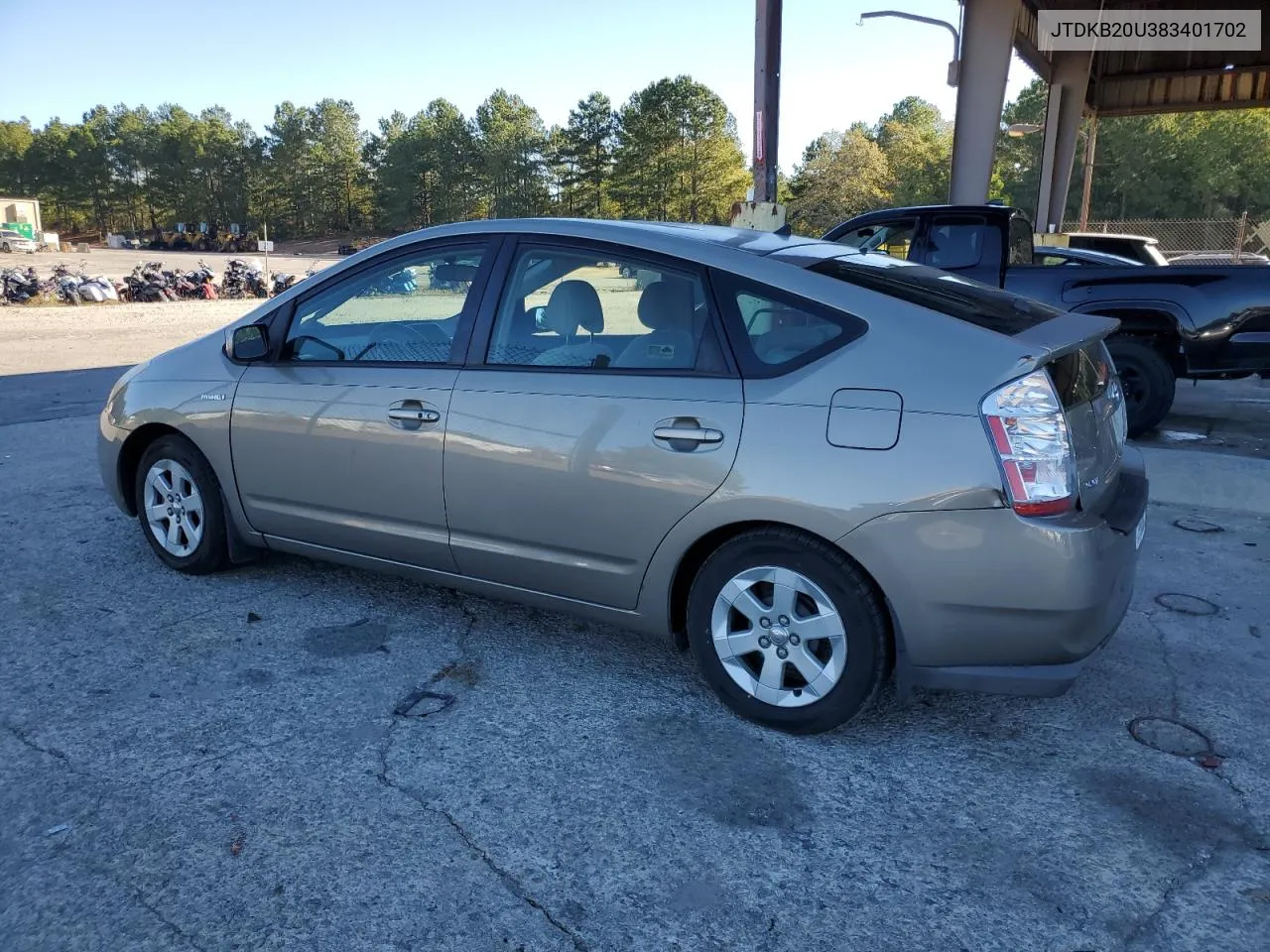 2008 Toyota Prius VIN: JTDKB20U383401702 Lot: 76601744