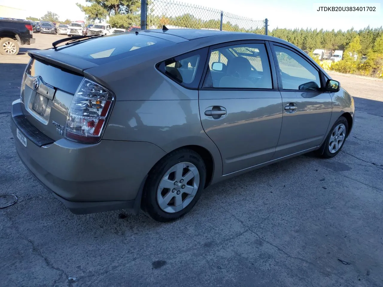 2008 Toyota Prius VIN: JTDKB20U383401702 Lot: 76601744