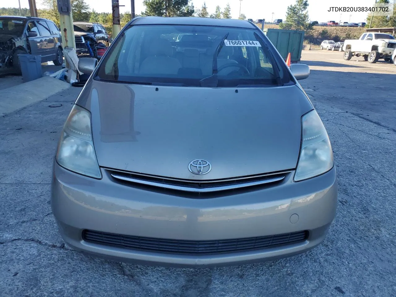 2008 Toyota Prius VIN: JTDKB20U383401702 Lot: 76601744