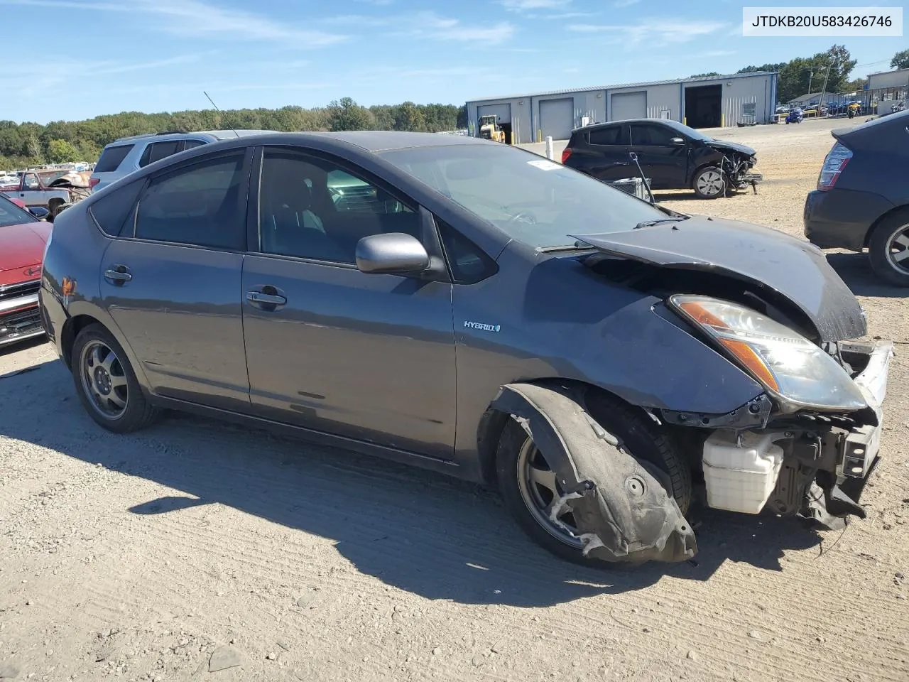 2008 Toyota Prius VIN: JTDKB20U583426746 Lot: 76823934