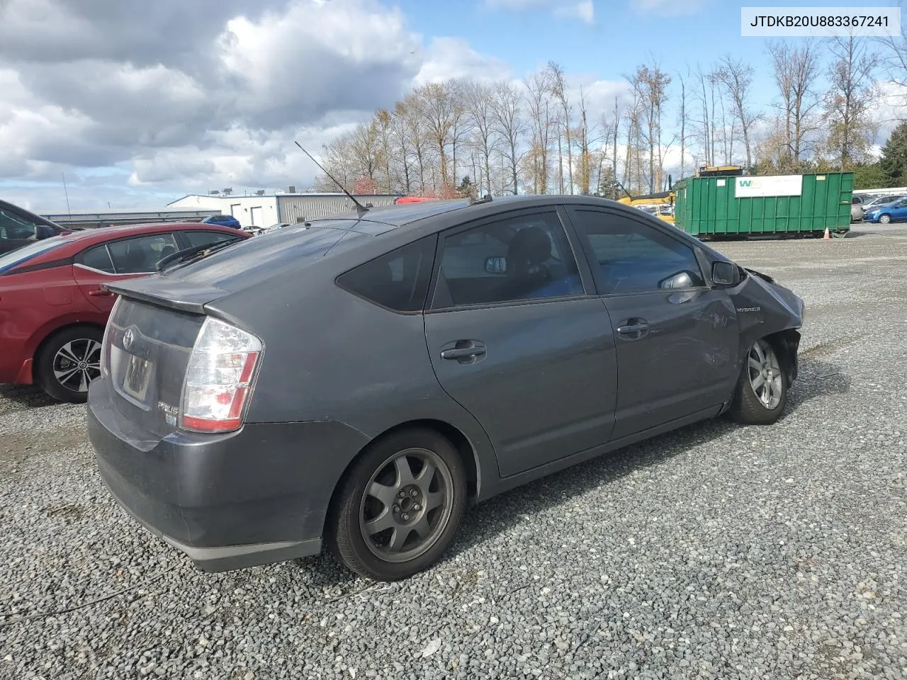 2008 Toyota Prius VIN: JTDKB20U883367241 Lot: 77139844