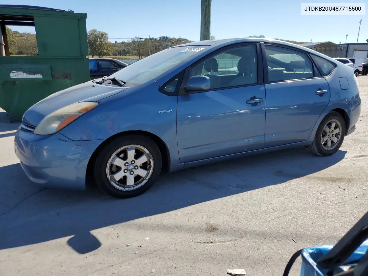 2008 Toyota Prius VIN: JTDKB20U487715500 Lot: 77143414