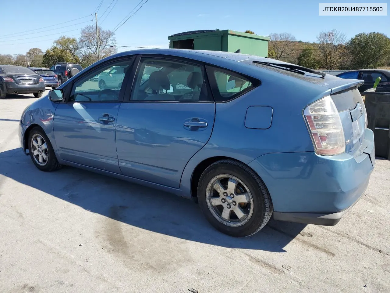 2008 Toyota Prius VIN: JTDKB20U487715500 Lot: 77143414