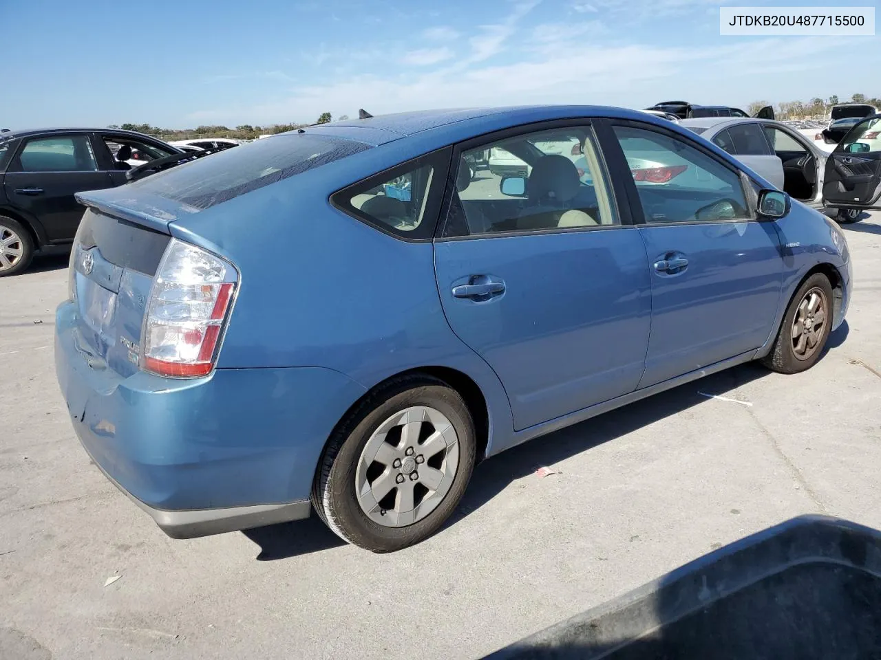 2008 Toyota Prius VIN: JTDKB20U487715500 Lot: 77143414