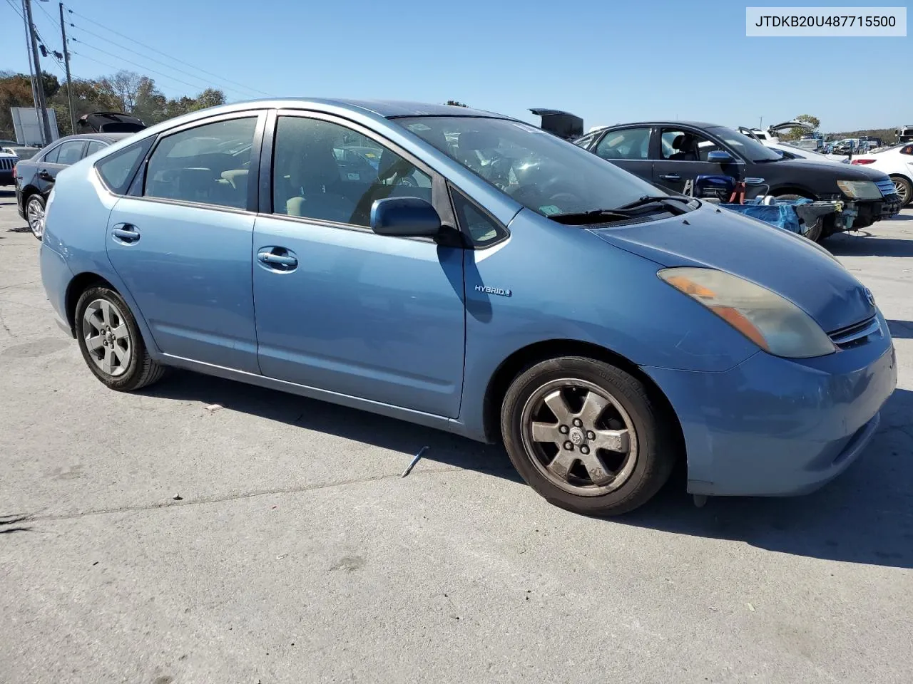 2008 Toyota Prius VIN: JTDKB20U487715500 Lot: 77143414