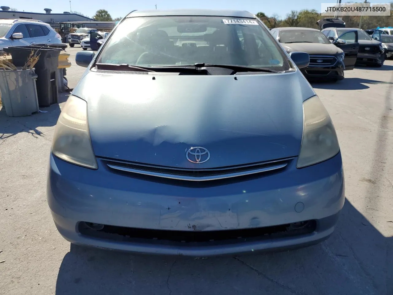 2008 Toyota Prius VIN: JTDKB20U487715500 Lot: 77143414