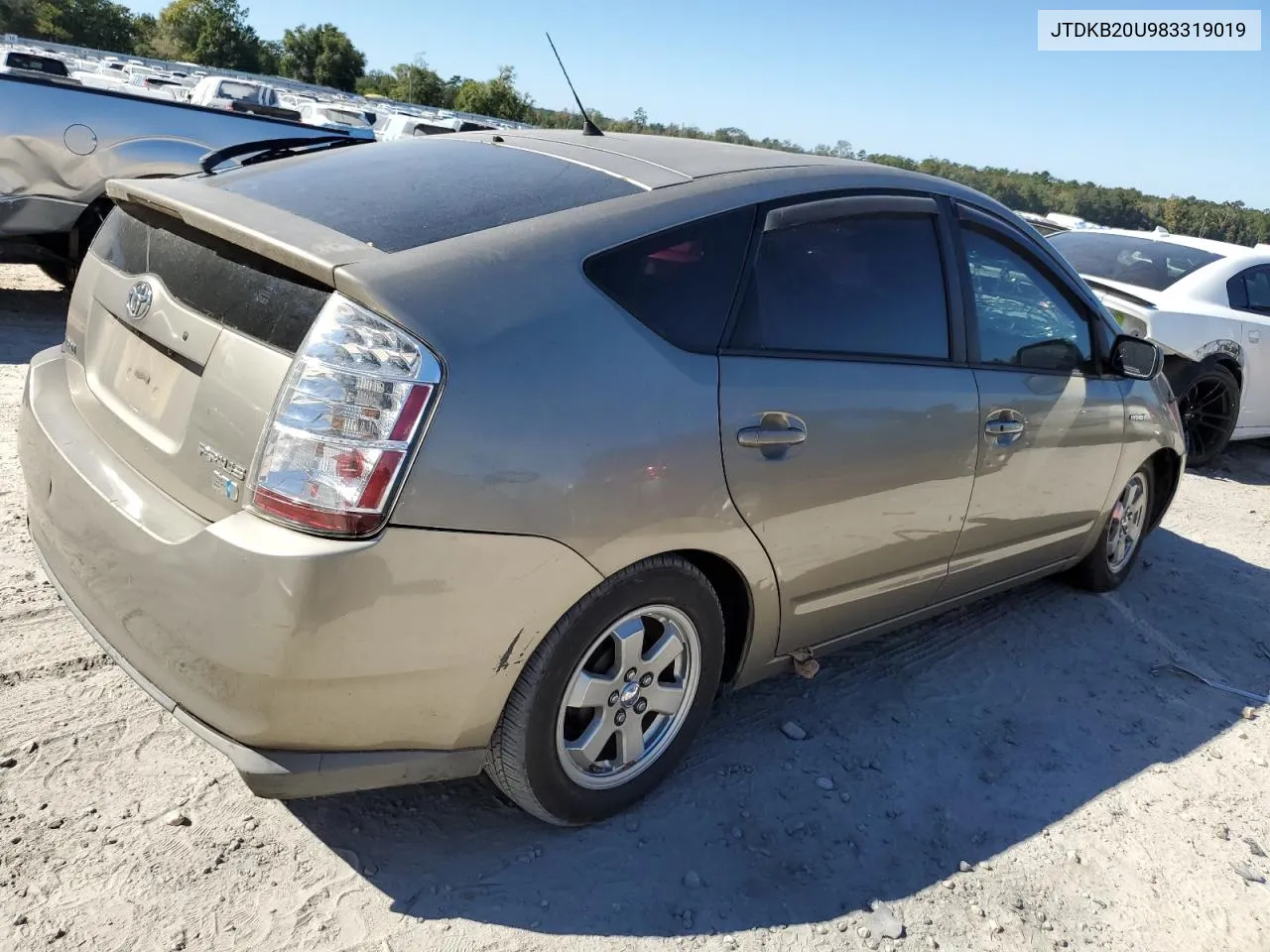 2008 Toyota Prius VIN: JTDKB20U983319019 Lot: 77193324